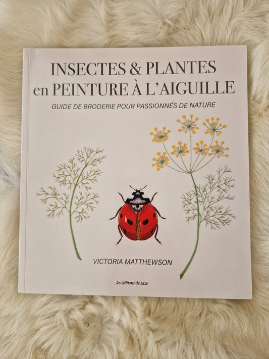 INSECTES ET PLANTES PEINTURE A L AIGUILLE