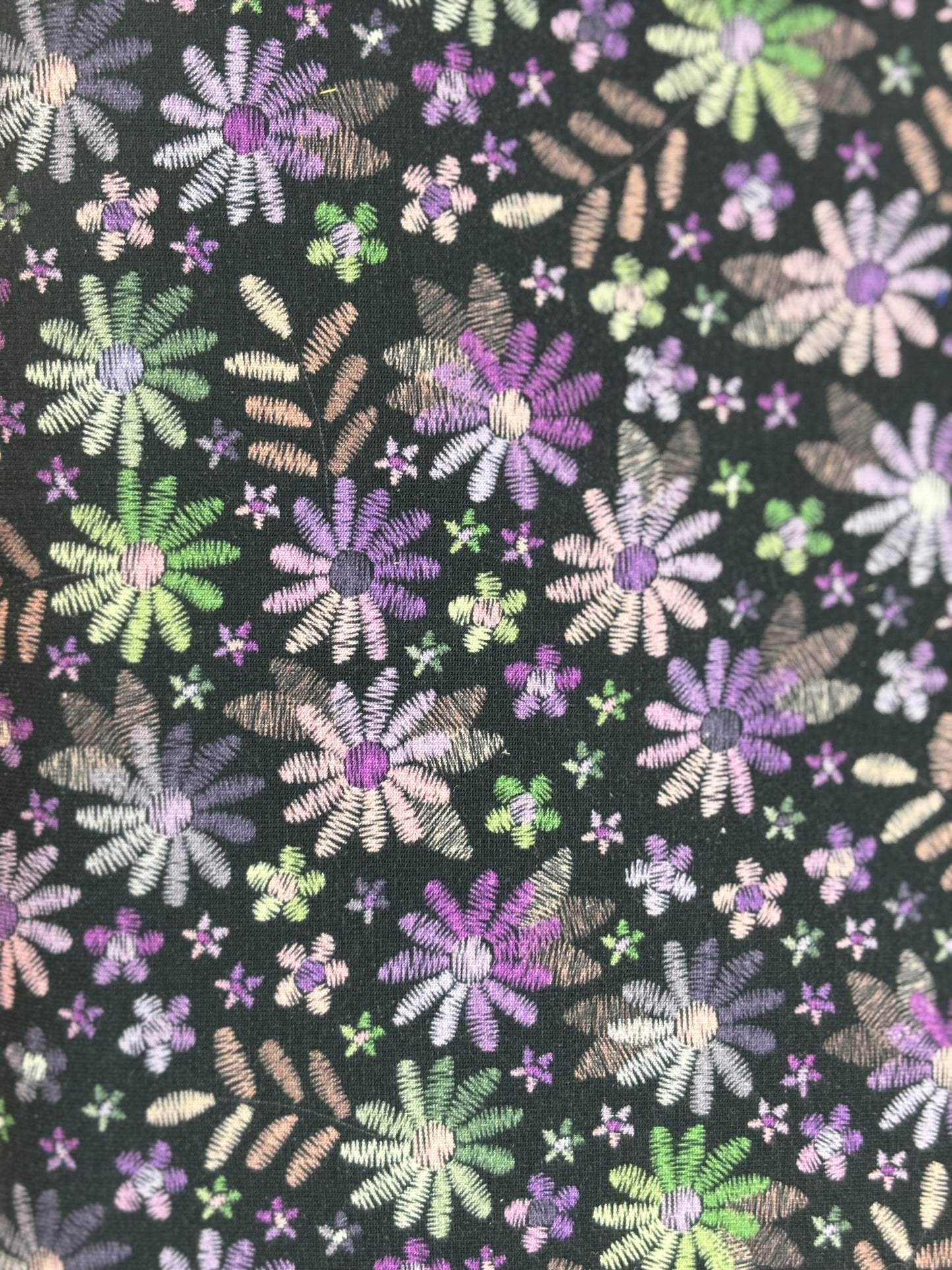 Jersey Fleurs Mauves